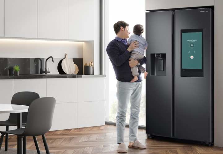 samsung spacemax family hub iot refrigerator price