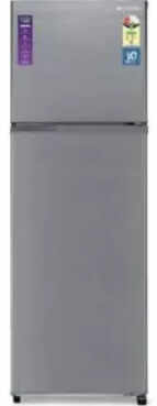 Sansui Double Door 271 Litres 3 Star Refrigerator Dark Steel