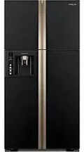 Hitachi RW660PND7 586 Ltr Side By Side Refrigerator (Glass Black