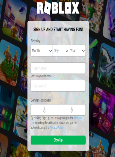 how to create Roblox account  Create sign, Roblox, Birthday month