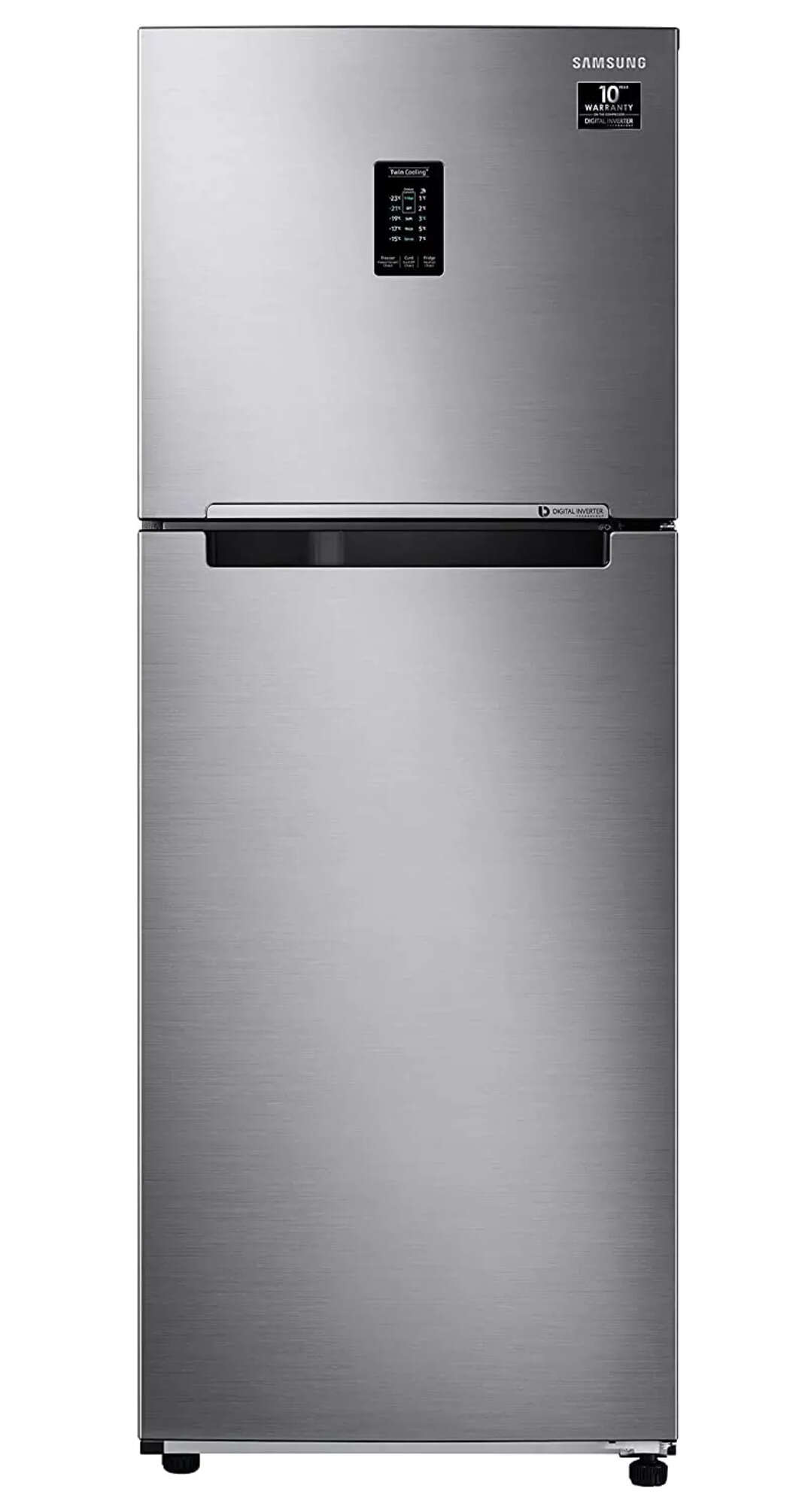 Compare Samsung Double Door 336 Litres 2 Star Refrigerator Refined Inox