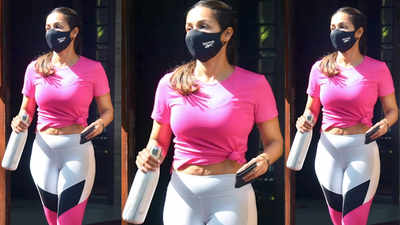 Netizens call Malaika Arora 'perfection' as the diva gets spotted flaunting  her stretch marks in athleisure