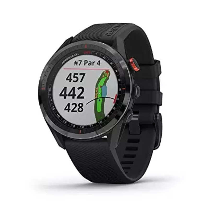 Garmin Approach S62 Smart Watch Black Ceramic Bezel with Black