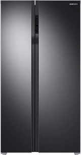 Samsung Side By Side 692 Litres 2 Star Refrigerator Gentle Black Matt RS72A50K1B4