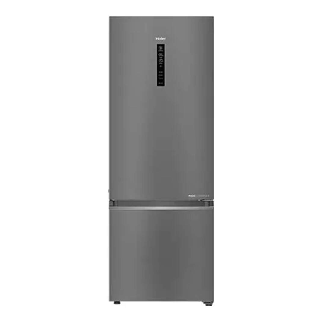 Compare Haier Double Door 346 Litres 3 Star Refrigerator Brushline