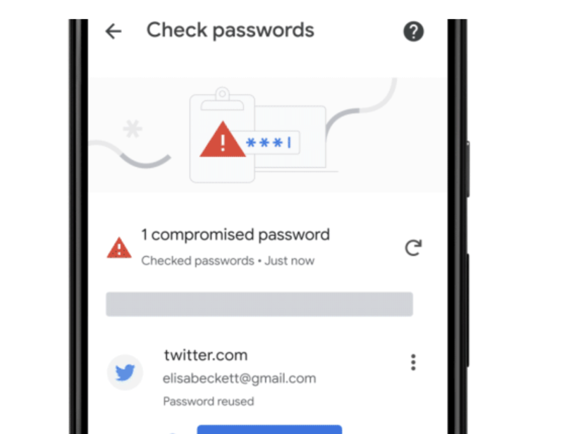 one password google chrome
