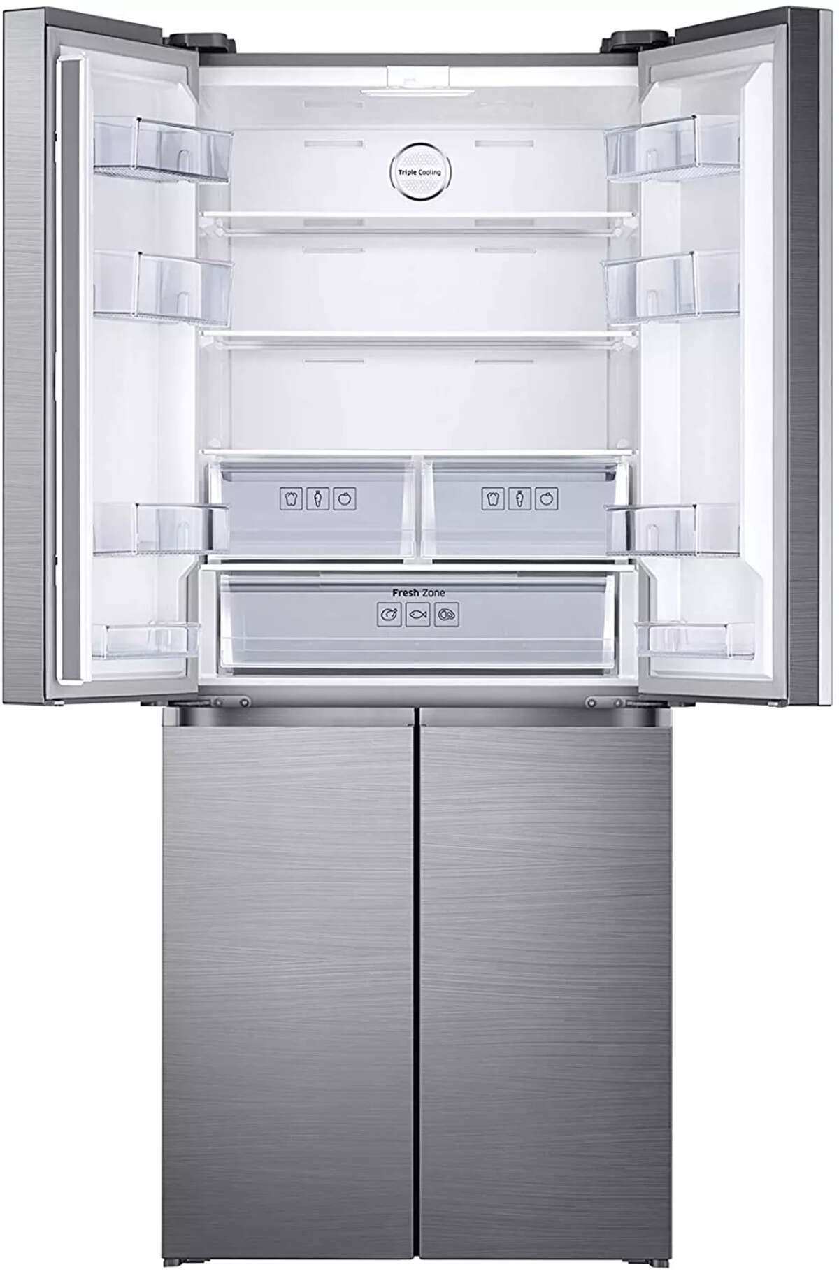 Samsung French Door 580 Litres 2 Star Refrigerator Ez Clean Steel Rf57a5032sl Price Full Specifications Features 10th Oct 22 At Gadgets Now