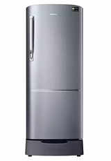 Samsung Single Door 230 Litres 3 Star Refrigerator Elegant Inox RR24A272YS8