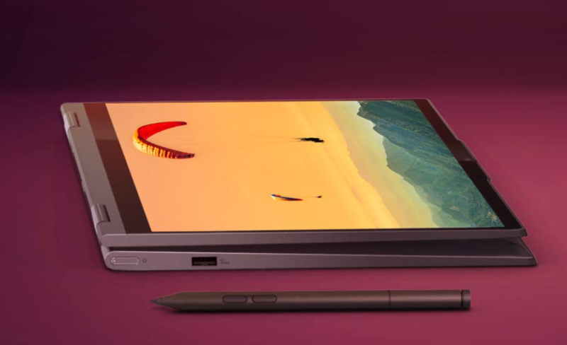 Premium convertible laptop with touchscreen and powerful performance