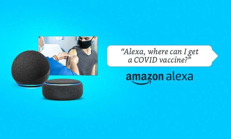 Alexa can now help you find where to get vaccine