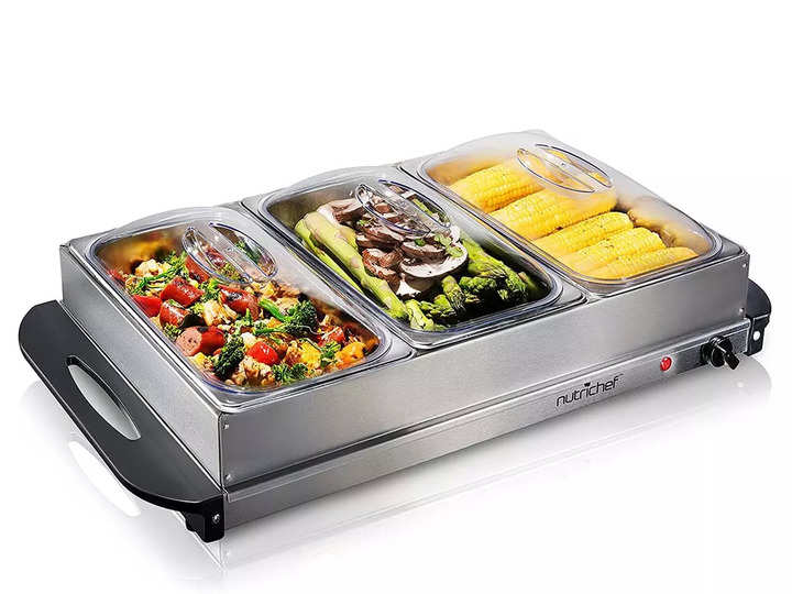 Buffet servers for serving large quantities of food