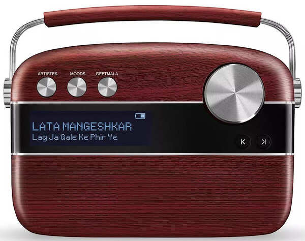 Saregama Carvaan 6 Bluetooth Home Audio Speaker (Cherrywood Red, Stereo Channel) Photo Gallery ...
