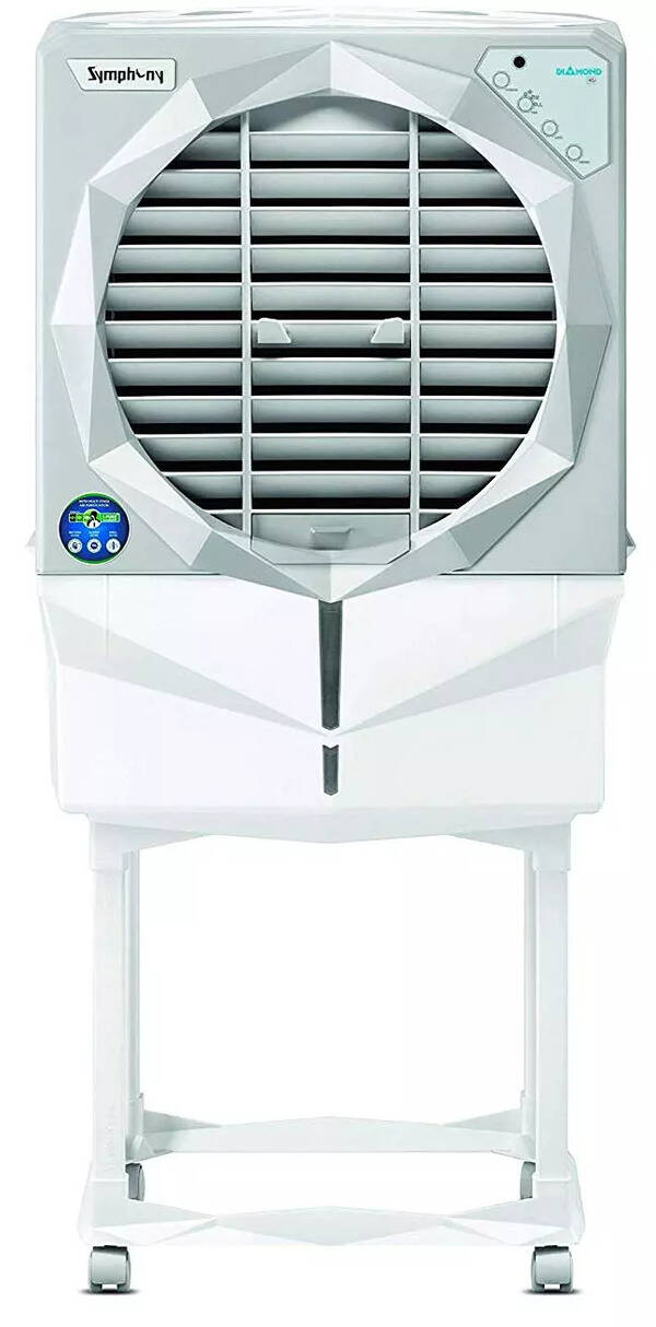 Symphony 41 Ltrs Air Cooler with Remote Control (White) Diamond i Photo