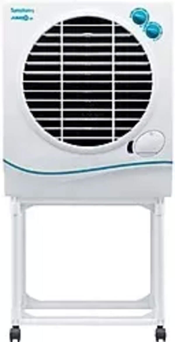 Symphony Jumbo JR With Trolley Desert Air Cooler (White, 22 Litres