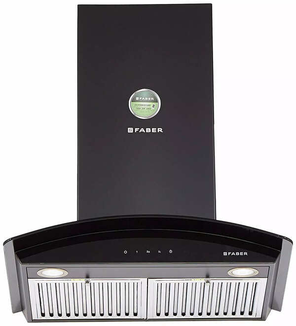 Faber 60 cm 1095 m³/hr curved glass Kitchen Chimney (HOOD FEEL 3D T2S2