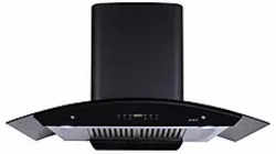 Elica 90 cm 2 Baffle Filters, Touch Control Chimney (WD HAC TOUCH BF 90,1200 m3/hr Auto Clean, Black)