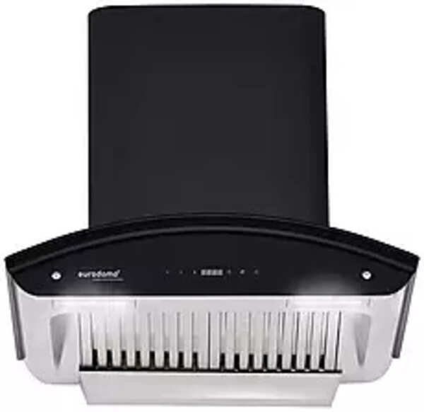 Eurodomo 60 cm 1200 m³/hr AutoClean curved glass Kitchen Chimney (Hood