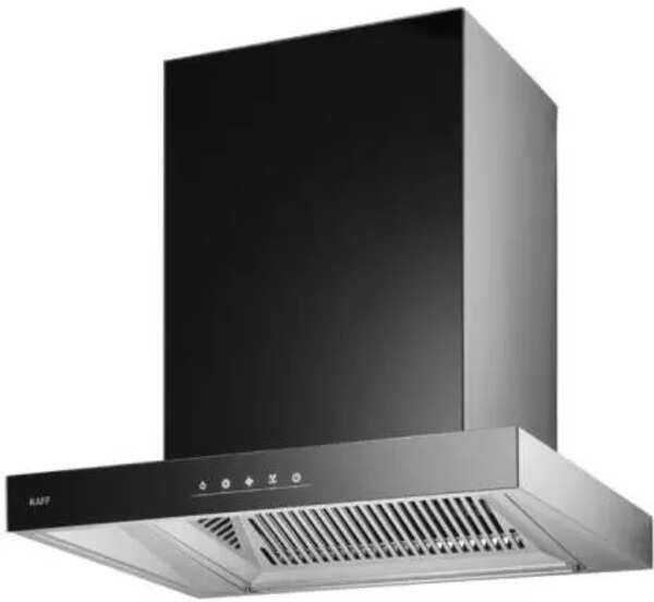 Kaff CASTO DHC 60 Auto Clean Wall Mounted Chimney (Black Glass 1180 CMH