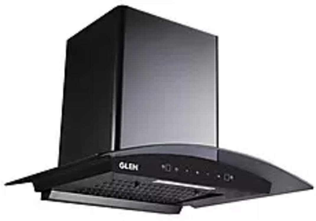 Compare GLEN Senza 60 cm 1050 m3/hr Filterless Auto clean Chimney vs