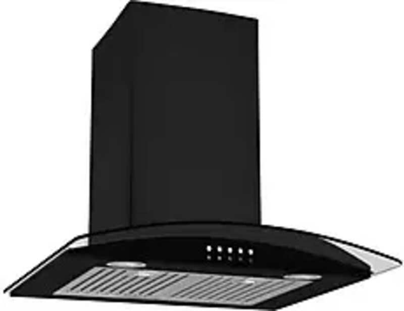Kaff FIM BF 60 BLK Auto Clean Wall Mounted Chimney (Black 1080 CMH