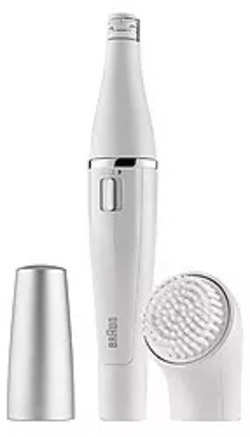 Braun Face 810 – Facial Epilator and Facial Cleansing Brush with Micro-Oscillations (White)