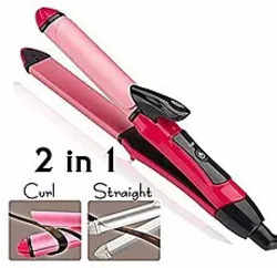 Clothsfab 2-in-1 Ceramic Plate Combo Beauty Set of Hair Straightener and Plus Curler hair curler for women