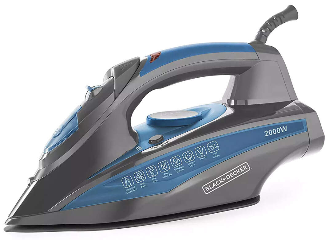 Compare BLACK+DECKER Steam Iron Press 2000 Watt with AutoShut Off and
