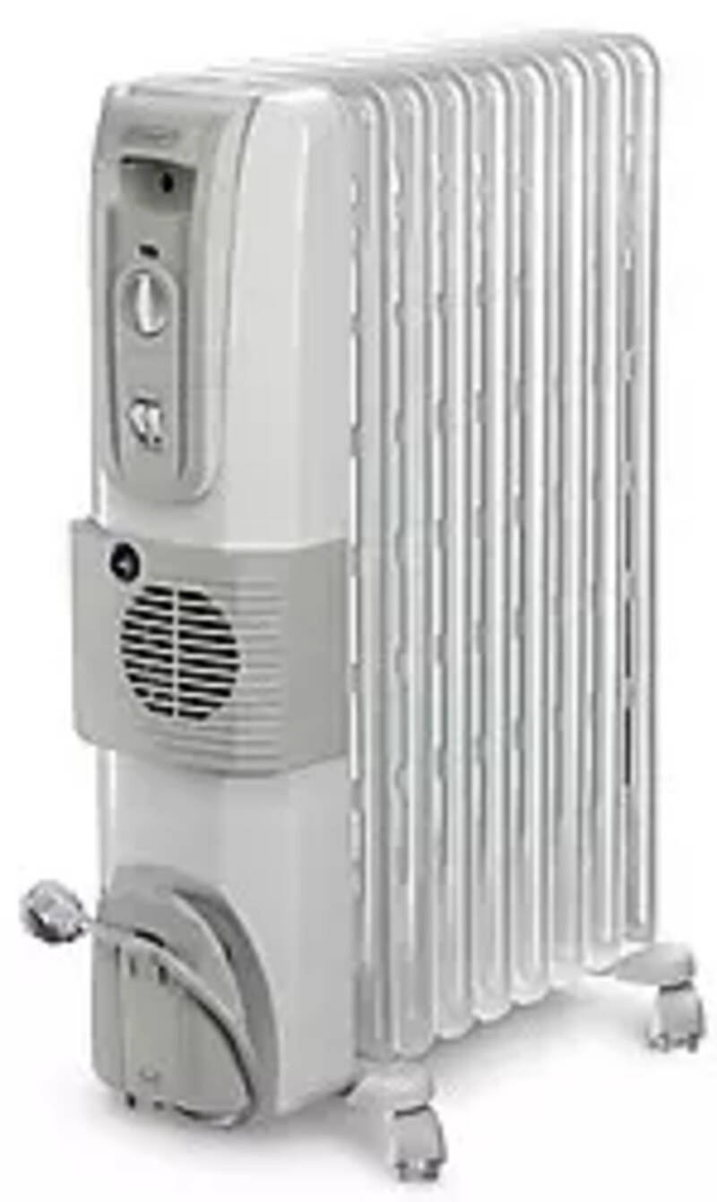 Delonghi KH771230V Room Heater 12 Fin Oil Filled Radiator with Fan 3000 Watt  (White) Price in India, Specifications and Review