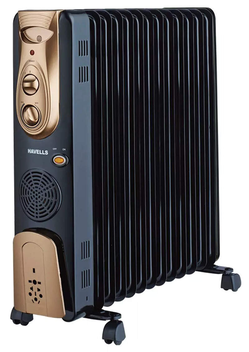 Havells OFR - 13Fin 2900-Watt PTC Fan Heater (Black) Price in India,  Specifications and Review