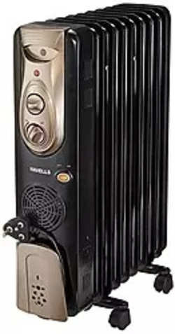 Havells OFR - 9Fin 2400-Watt PTC Fan Heater (Black)