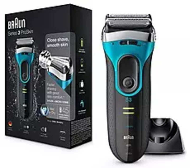 Braun Series 3 3080S ProSkin Wet and Dry Electric Shaver for  Men/Rechargeable Electric Razor, Blue Price in India, Specifications and  Review