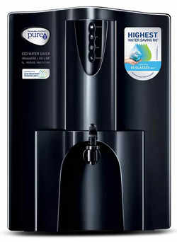 HUL Pureit Eco Water Saver Mineral RO+UV+MF wall mounted/Counter top Black 10L Water Purifier