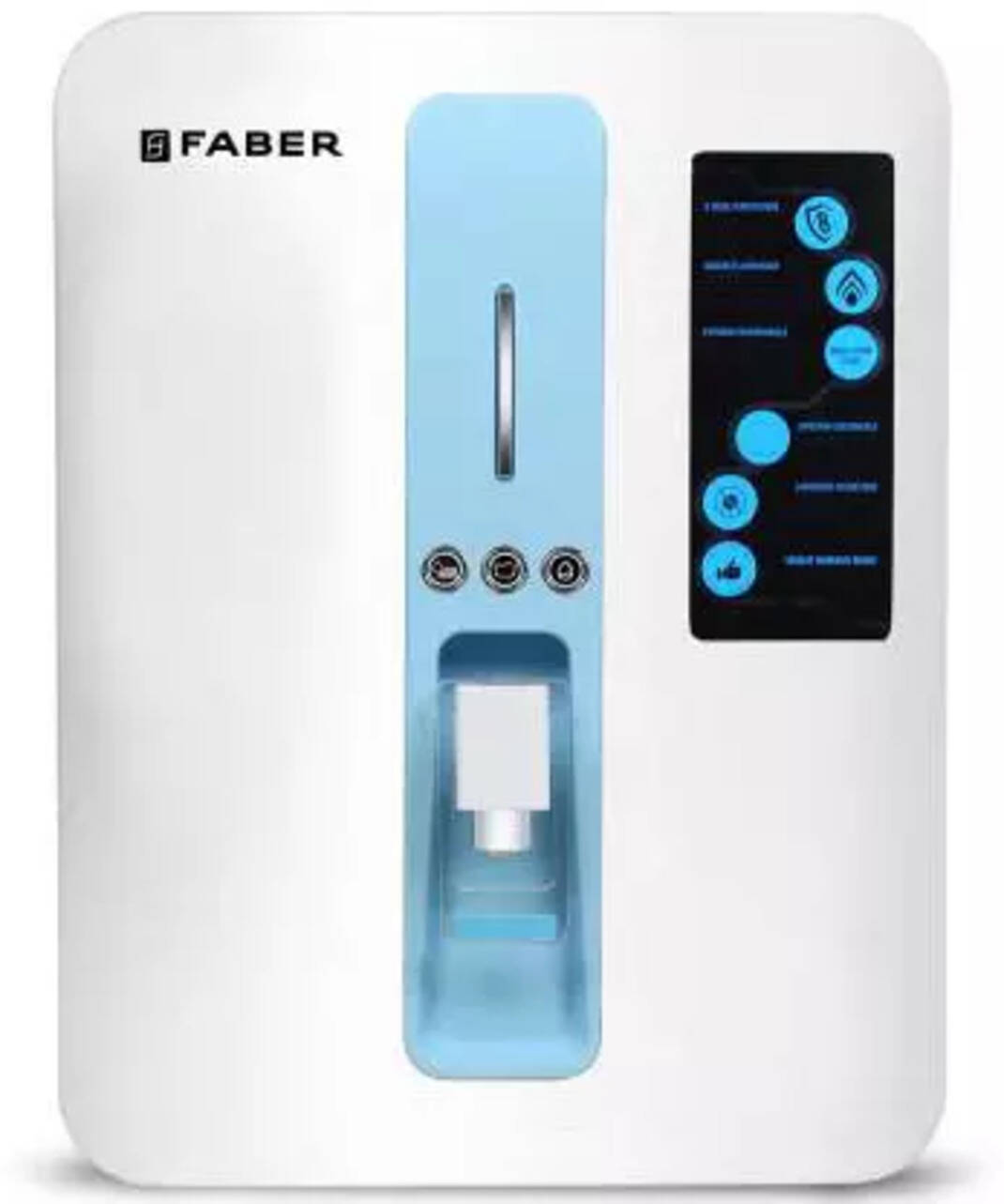 Compare Faber FWP NEUTRON 10 L RO + UV Water Purifier (WhiteBlue) vs