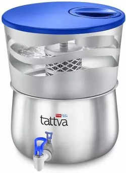 Prestige Tattva 1.0 16 L Gravity Based Water Purifier  (Steel)