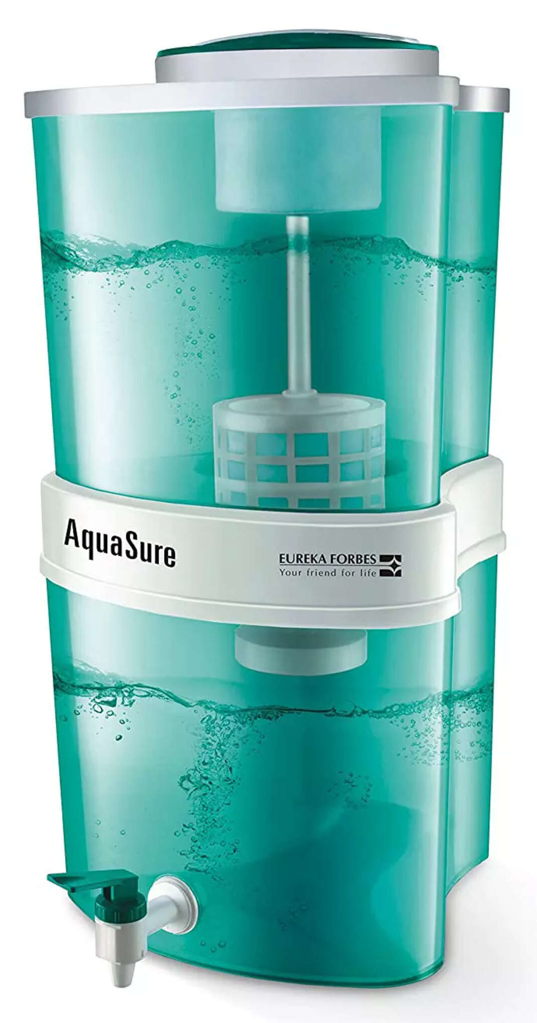 Compare Eureka Forbes Aquasure from Aquaguard Aayush 22Litre Water