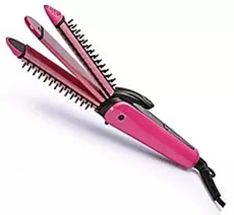 Buy Geepas GHF86055 3 In 1 Hair Styling Set 2200W  2 Speed  3 Heat  Setting Curler  Ceramic Coating Plates Straightener With 25Mm Hair Curler   Ideal Gift For Women  Perfect For Short  Long Hairs