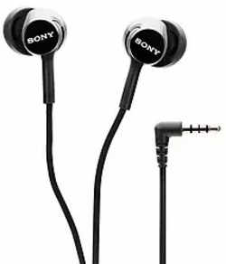 Sony MDR-EX150AP In-Ear Headphones with Mic (Black)