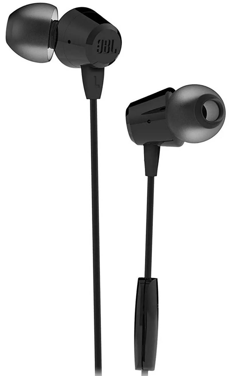 JBL C50HI in Ear Headphones with Mic Black Price in India