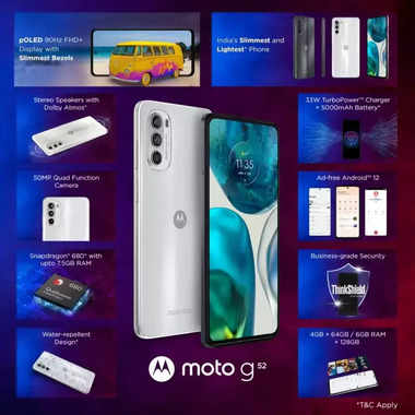 motorola g 52 specifications