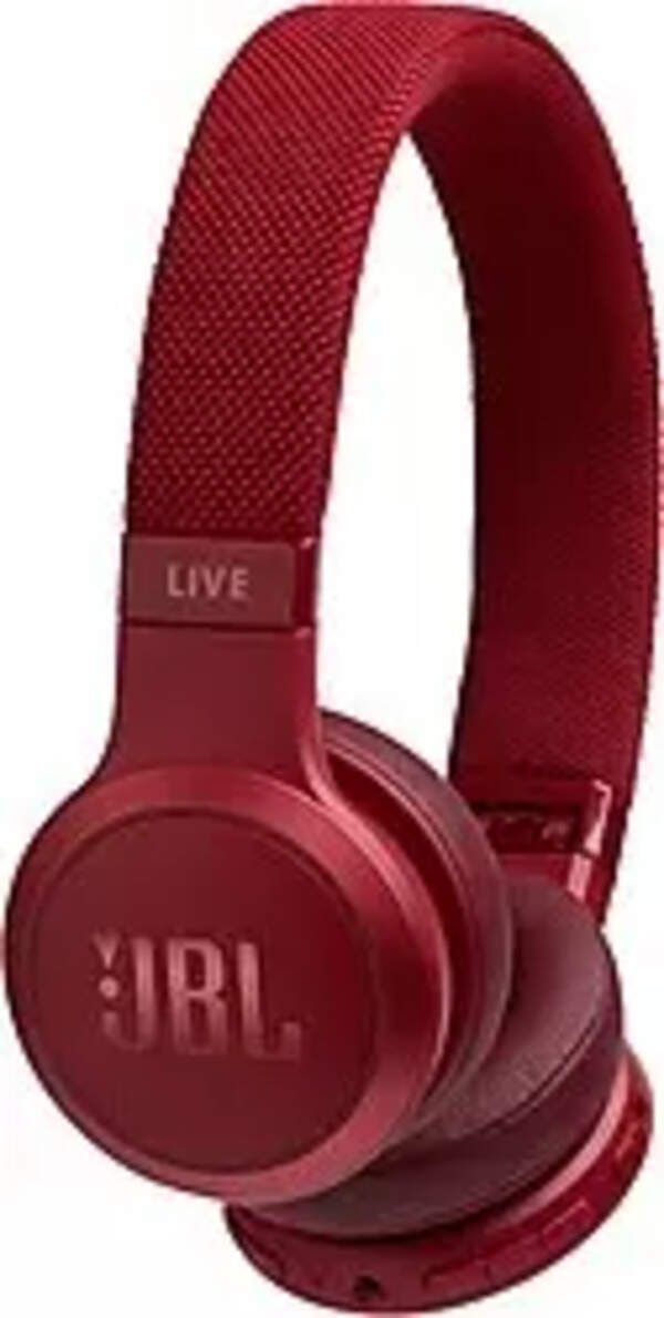 JBL Live 400BT Wireless OnEar Voice Enabled Headphones with Alexa (Red