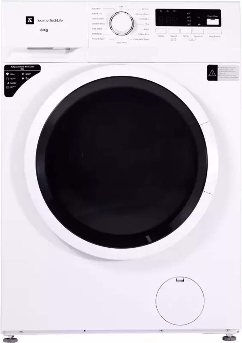 realme techlife 8kg washing machine