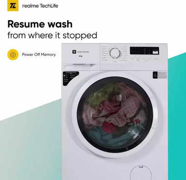 realme washing machine 8kg front load