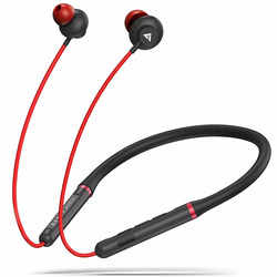 Boult Audio Probass X1-Air Bluetooth Wireless in Ear Earphones with Mic (Red)
