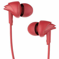 boAt Bassheads 100 in Ear Wired Earphones with Mic (Furious Red)