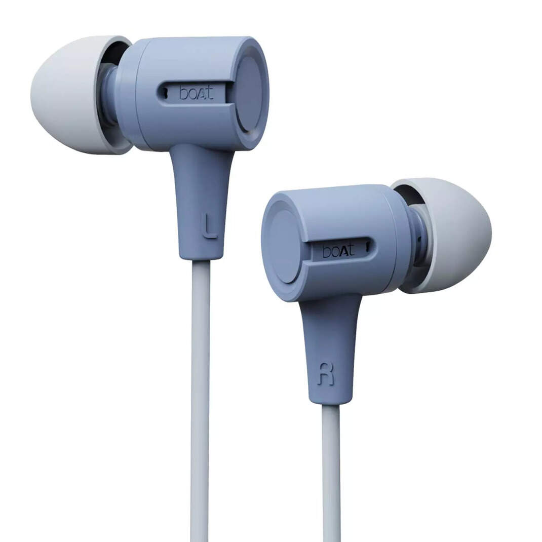 Compare boAt Bassheads 102 in Ear Wired Earphones with Mic (Mint Purple