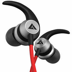Boult Audio BassBuds X1 in-Ear Wired Earphones with 10mm Extra Bass Driver and HD Sound with Mic (Red)