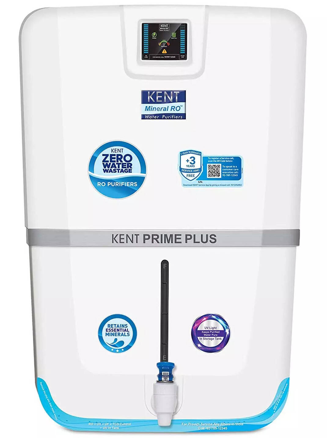 Compare Kent Prime Plus RO Water Purifier (11100) RO+UV+UF+TDS Control