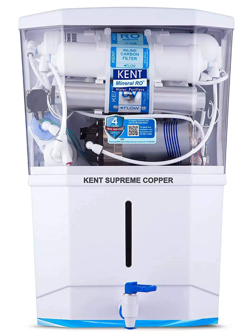 Kent 11133 Supreme Copper Next Gen RO Water Purifier Makes Water 100