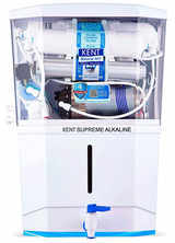 Kent Supreme Alkaline Water Purifier (11113), , Smart Alkaline Technology, Multiple Purification Process, RO+UV+UF+Alkaline+TDS Control, UV LED Light in Storage Tank