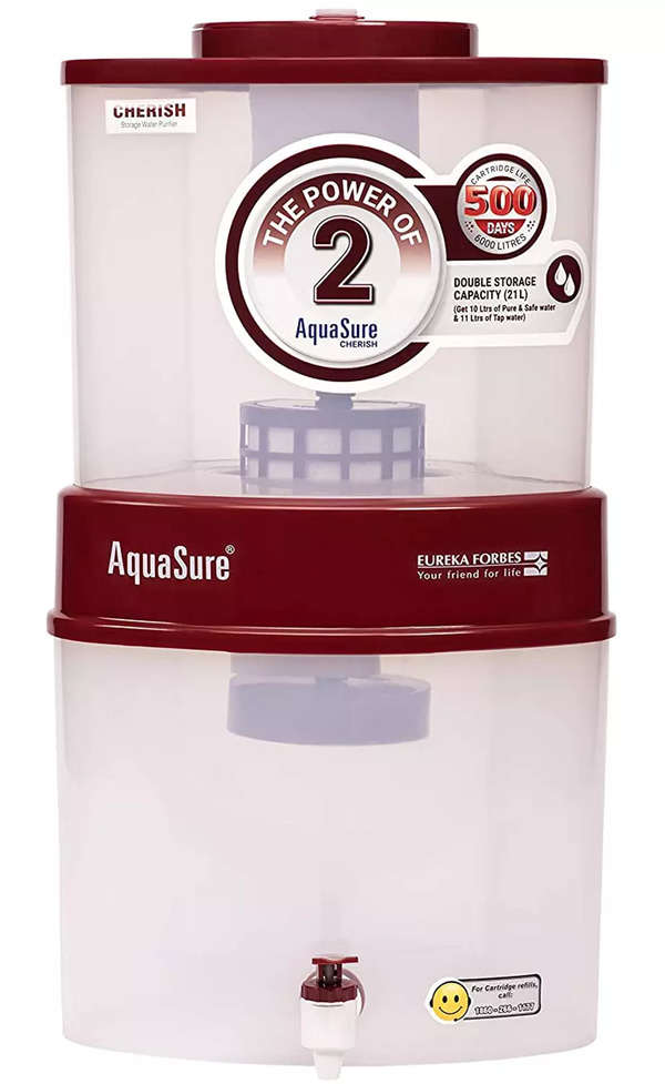 Eureka Forbes Aquasure from Aquaguard Cherish 21 Litres Cherry Water Purifier